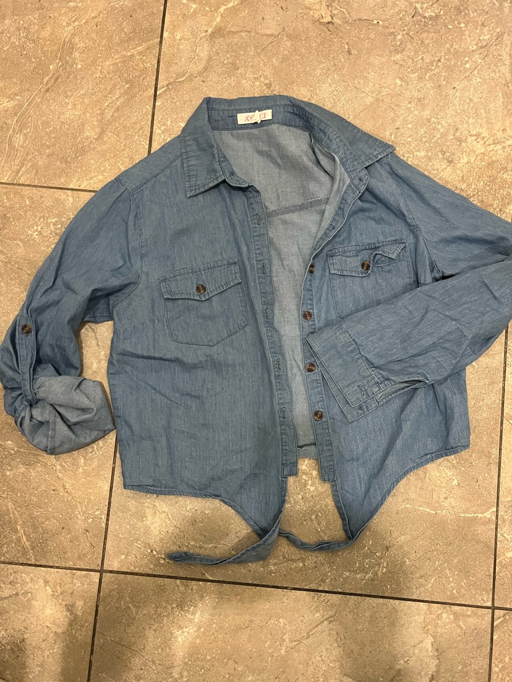 Light Blue Denim Shirt Jacket - Unbranded